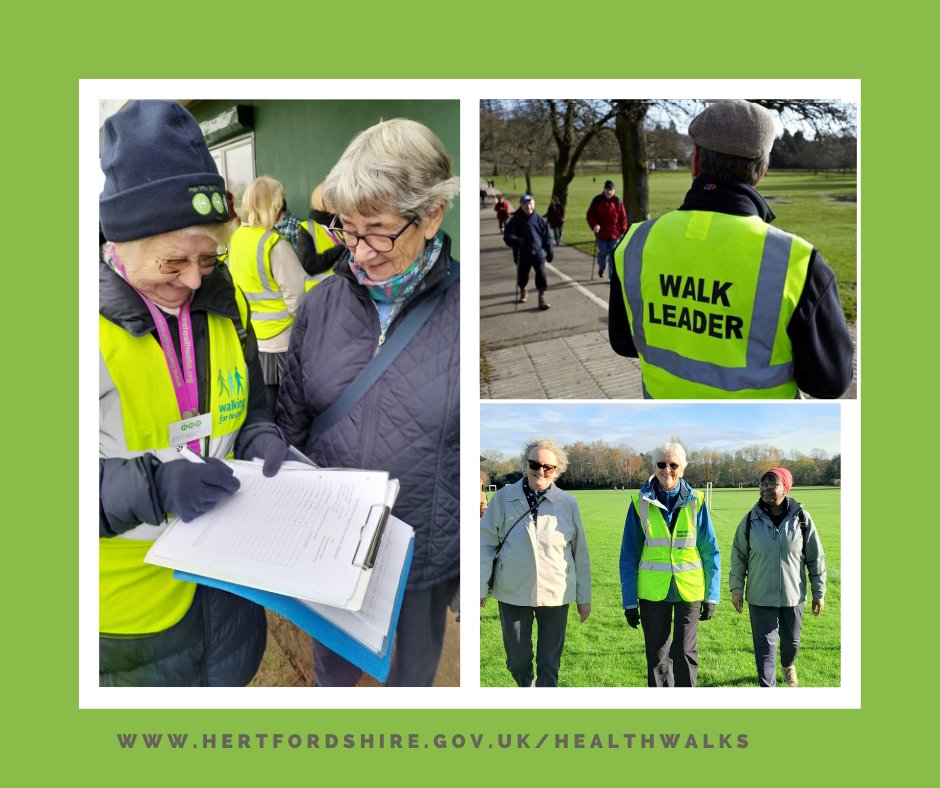 Join 200 Health Walk volunteers and set up a walking group for beginners in your area.   Find out more by contacting healthwalks.cms@hertfordshire.gov.uk  <a href="/HertsHealthWalk/">Hertfordshire Health Walks</a>    Support people to get more active and explore their local area.
