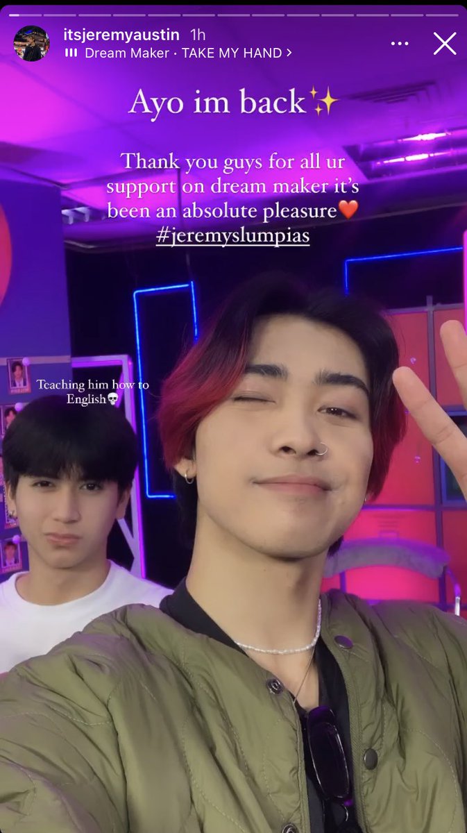 TEAMJeremyA's tweet photo. LUMPIAS, Jeremy is back on the ‘gram!!! Make sure to follow him if you aren’t already! He’s also doing a ‘ask me anything’ for the next 24 hrs 💜 💜 

#DreamChaser_JEREMY 
#dreammakerPH #jeremyslumpias https://t.co/SAIqcBJrXT