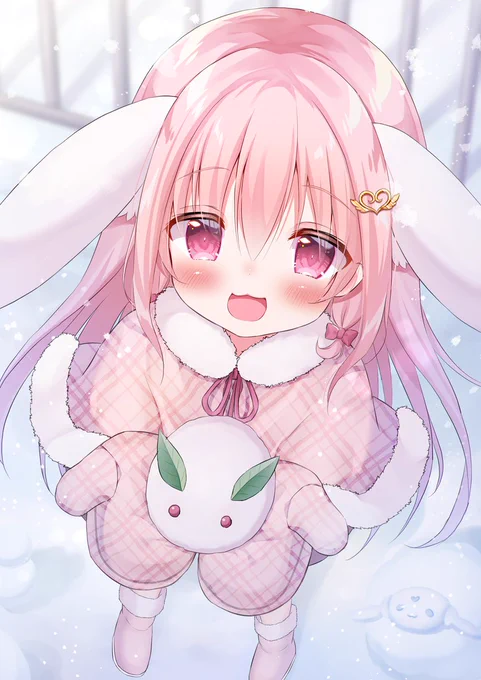 朝、幼馴染の声で起きたら「見て見て!雪うさぎ!」 