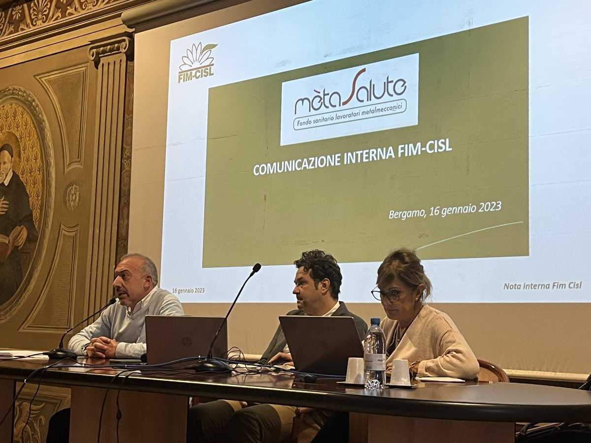 FimCislBergamo's tweet photo. Consiglio generale #FIM #Bergamo discutiamo di #Merasalute con Carratu’ Emanuela Responsabile Fondo #Metasalute e Nobis Massimiliano Segretario FIM CISL Nazionale #16gennaio https://t.co/xzY6vL68dY