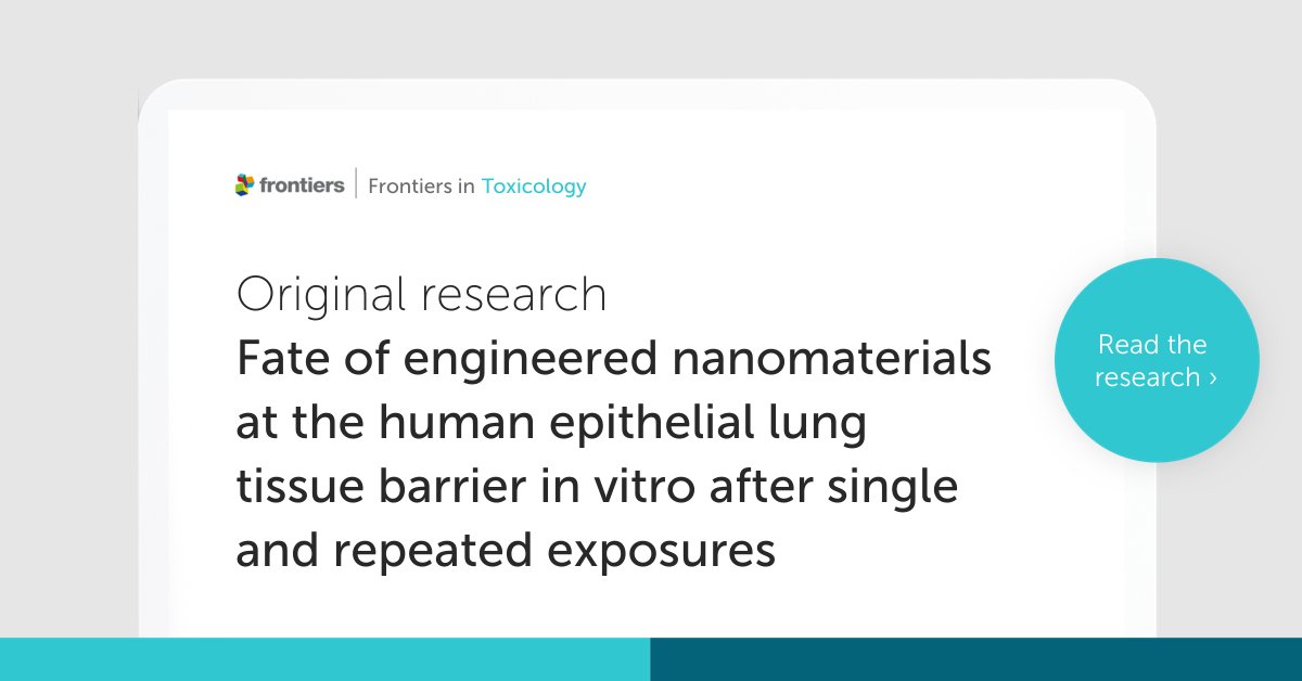 Prof. Rothen explains: "We have shown that for most of the nanomaterials studied, repeated low-dose exposure leads to the same intracellular burden as a single high-dose exposure."

➡️ fro.ntiers.in/BTda

<a href="/zan_ila/">Ilaria Zanoni</a>, <a href="/AsinaProject/">asina-project</a>, <a href="/MerkleInstitute/">AMI</a>, <a href="/AMIBioNano/">AMI_BioNano</a>, <a href="/brothenrut/">Barbara Rothen</a>