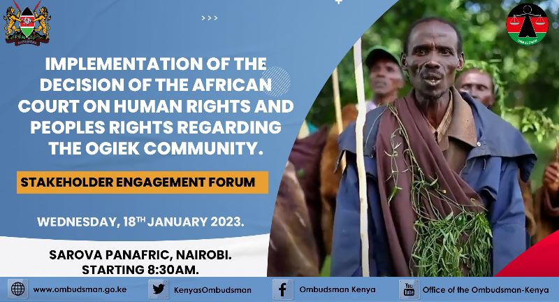 It is a new dawn for the #Ogiek community to witness  the government making steps towards the implementation of Ogiek rulings.
#IStandWithTheOgiek #IndigenousPeoples