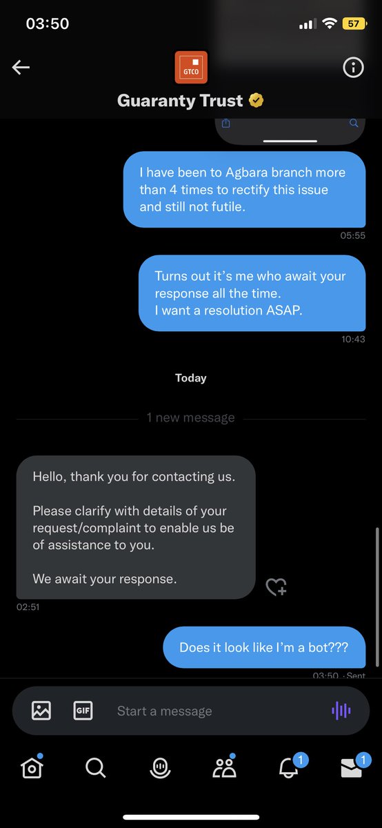 eetz_naheem's tweet photo. Hi @gtbank,

I’m not a bot, reply to me asap like a standard organization https://t.co/3QksZ3boUo