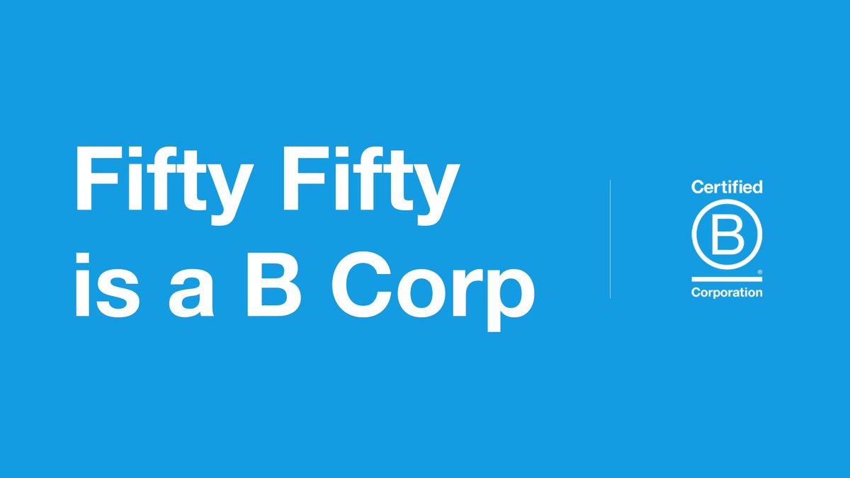We are SO delighted to announce that we are a ✨C E R T I F I E D ✨B Corporation! @bcorporation

The B Corp philosophy resonates so much with our existing culture and outlook as a business.

Check out our bio for press and more info:
televisual.com/news/fifty-fif…