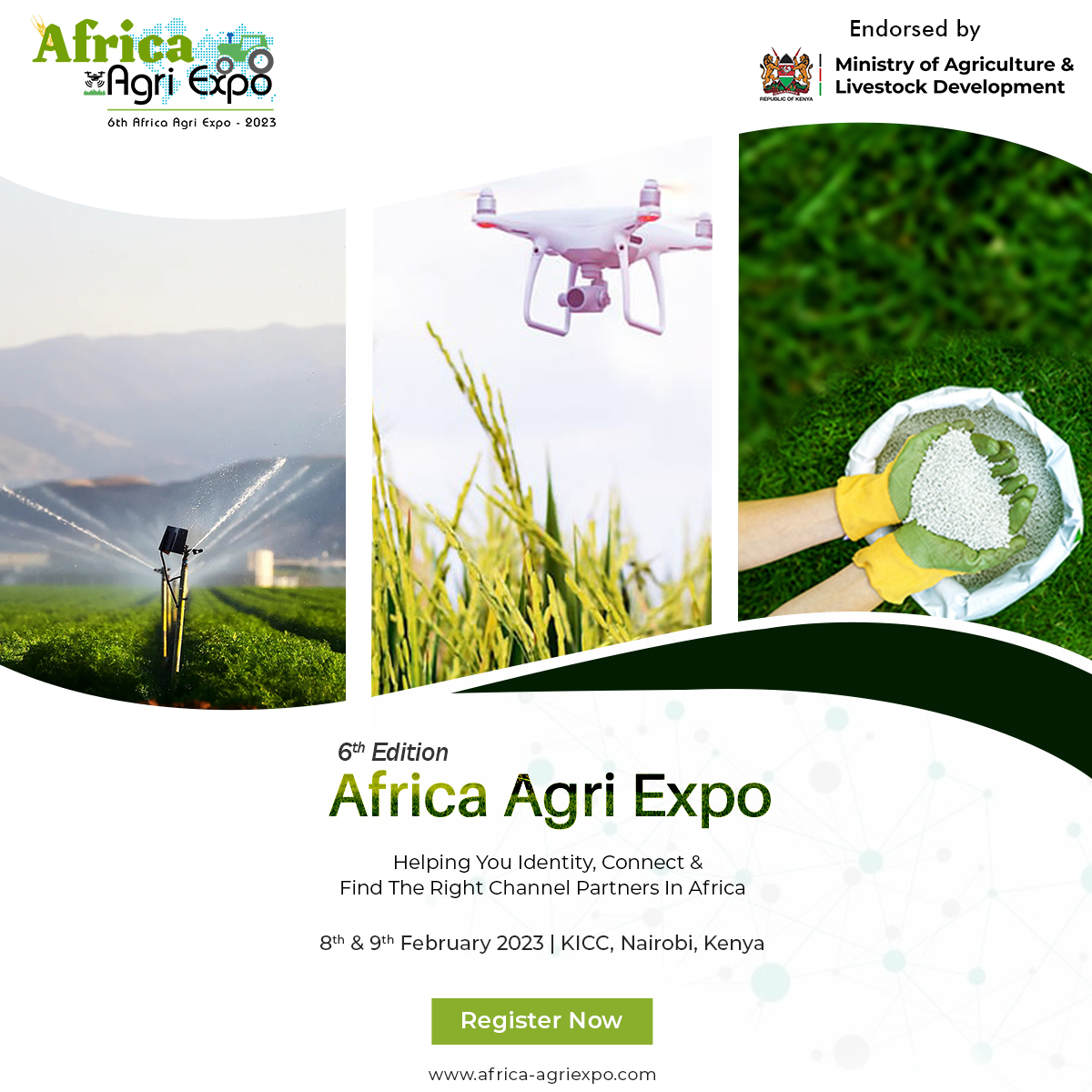 Kenya Investment Authority is glad to be supporting @globaltabgroup during the 6th Africa Agri Expo 2023. Register here - africa-agriexpo.com/visitor-regist… 

 @kilimoKE @IndustryKE @Investment_Ke @Trade_Kenya @KenInvestMD 
#InvestKenya #opportunitiesKE #AfricaAgriExpo2023