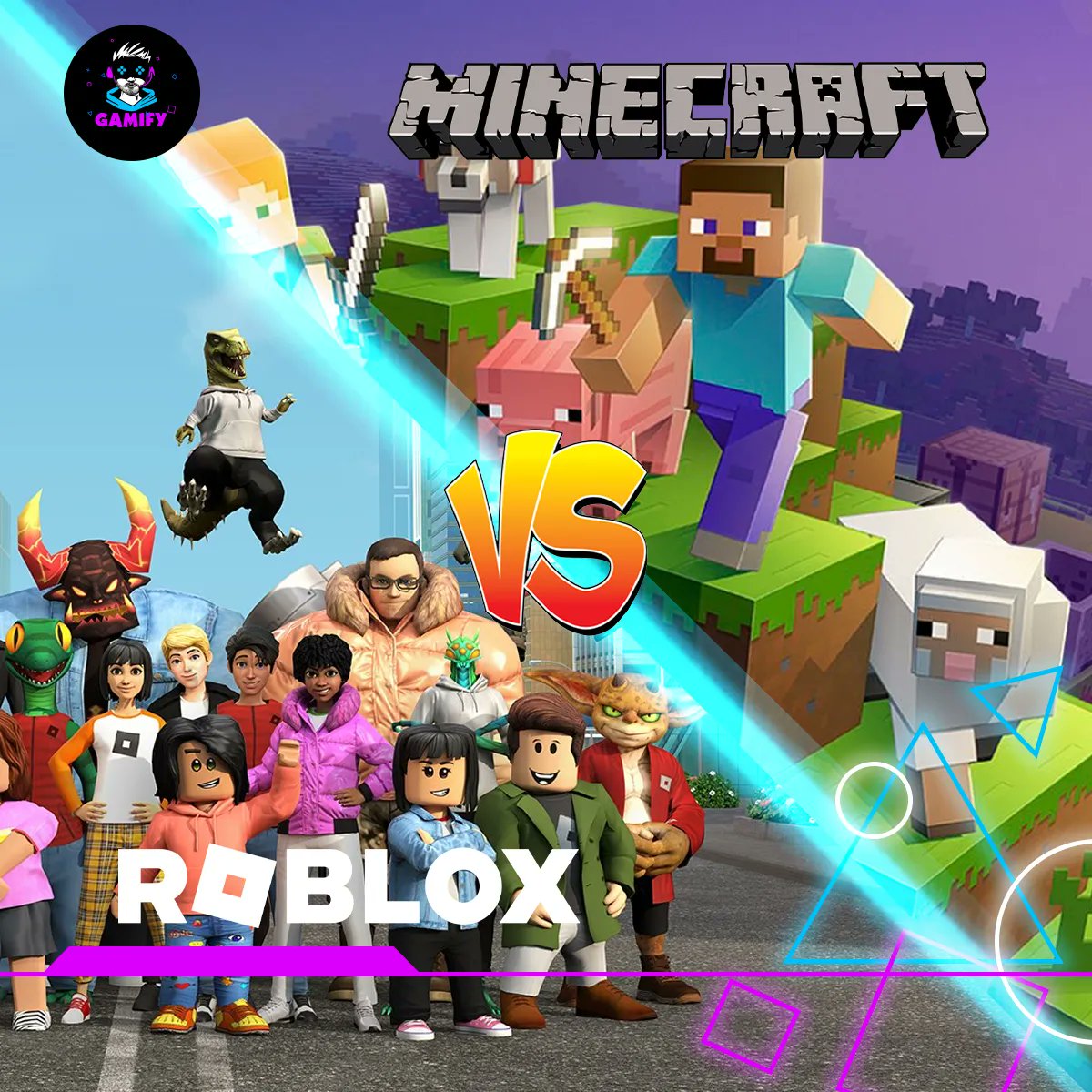 GamifyMena's tweet photo. من هى اللعبة الأفضل؟
Minecraft vs Roblox

#gamifymena
 #minecraft
 #roblox https://t.co/rklXQyg9r9