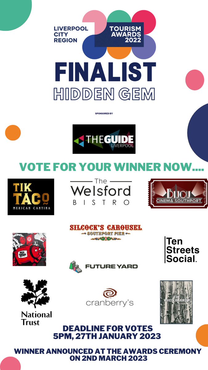 Who will you vote for to win this year's Hidden Gem Award in assoc with <a href="/TheGuideLpool/">The Guide Liverpool 🌇🌃</a>?  The public has decided on our top 10 finalists, and now it's back over to you to decide on the winner.  Vote for your favourite here: ow.ly/1maA50MrbGY