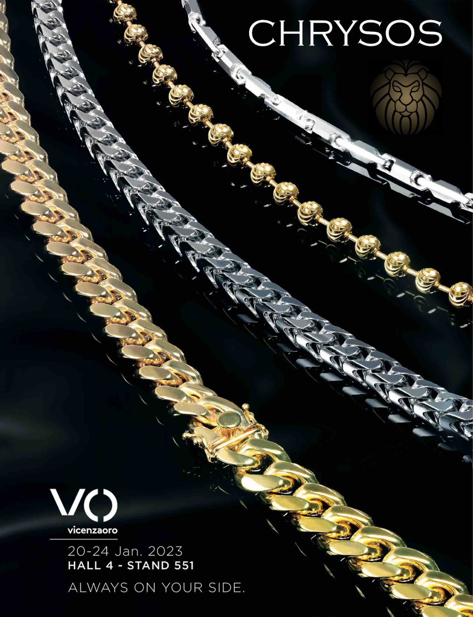 18Karati's tweet photo. Buon inizio settimana con #CHRYSOS SpA: design italiano, tecnologia e qualità dal 1987. Storico produttore di #catene e #gioielli in oro e argento, Chrysos unisce lo stile e l'eleganza ad un design italiano unico al mondo. 
_
#18karati #jewellery #jewels #jewelry #chains https://t.co/1pH95mNKyM