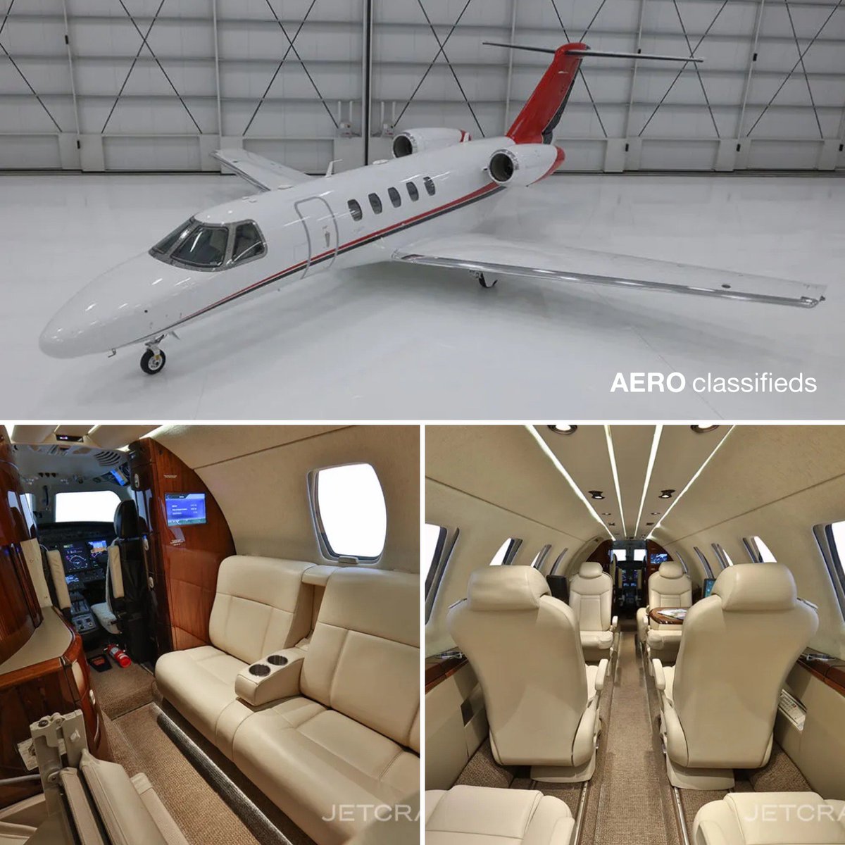 AeroClassifieds's tweet photo. RECENTLY LISTED - Citation CJ4 For Sale (Spec https://t.co/vI2FVRpdms) 

Airframe Enrolled on ProParts
Engines Enrolled on TAP Blue
GoGo Avance L3 WiFi
Nine (9) Passenger Configuration
One US Owner Since New

#aviation #aircraftforsale #jetsales #aircraftbroker #aircraftsales https://t.co/xN43CBsygK