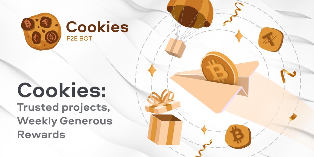 cookies_dao's tweet photo. 🔥#5 Weekly 🍪Contests Begin!
 You gonna love it!🤎

📆Monday, Jan. 23
🏆winners:
10 TOP referrals with up to $500 prize
10 random #CookieBot participants 
with $30 reward each💸
🎁Fund $4k

Go➡️https://t.co/1XdashALpV
Details https://t.co/PFLZU11TLi

📶Stay tuned for BONUS task! https://t.co/hvkp6IIQSr