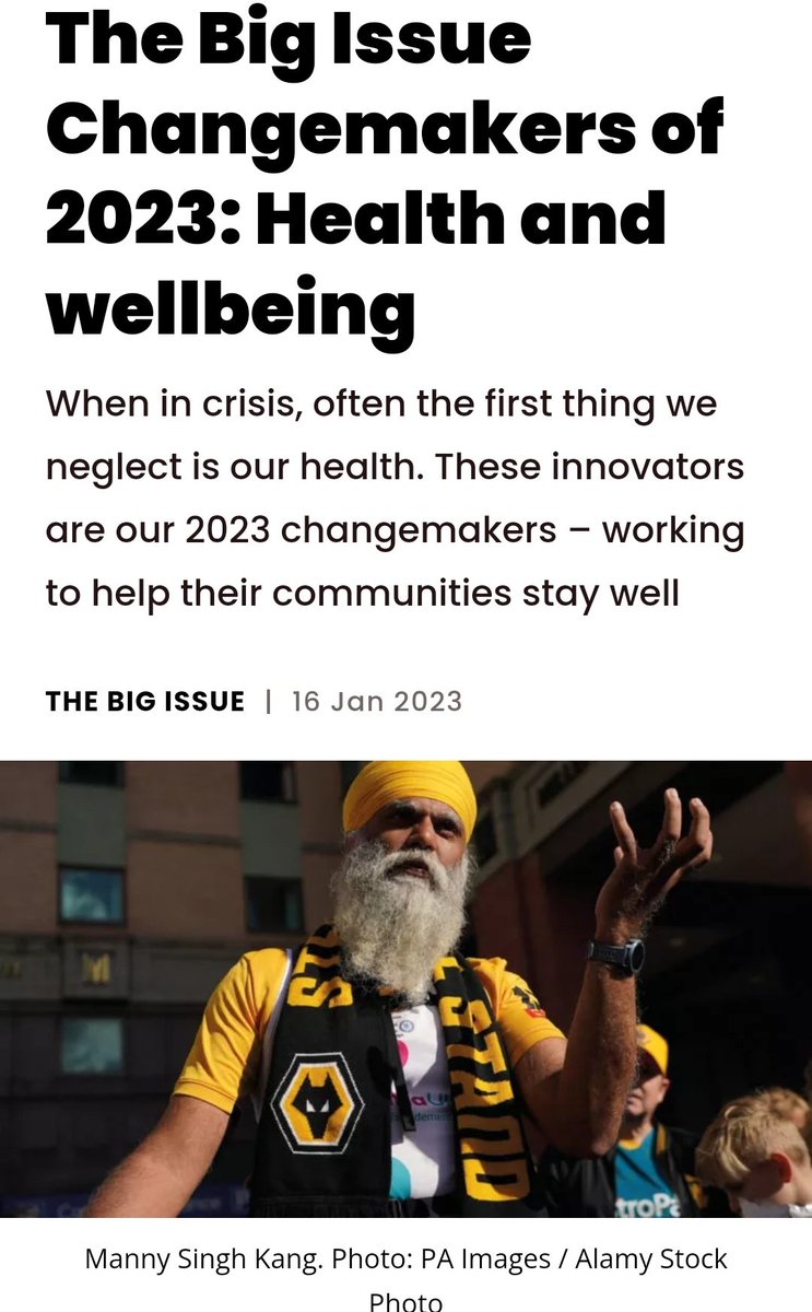 Surprised and Honoured to be named in the 100 Change Makers of 2023 by <a href="/BigIssue/">Big Issue</a> ❤️
Change starts with us all. These accolades put the work of <a href="/DementiaUK/">Dementia UK</a> on the map and highlight the many of you out there, that want to help and donate 🙏🏾
bigissue.com/news/activism/…
