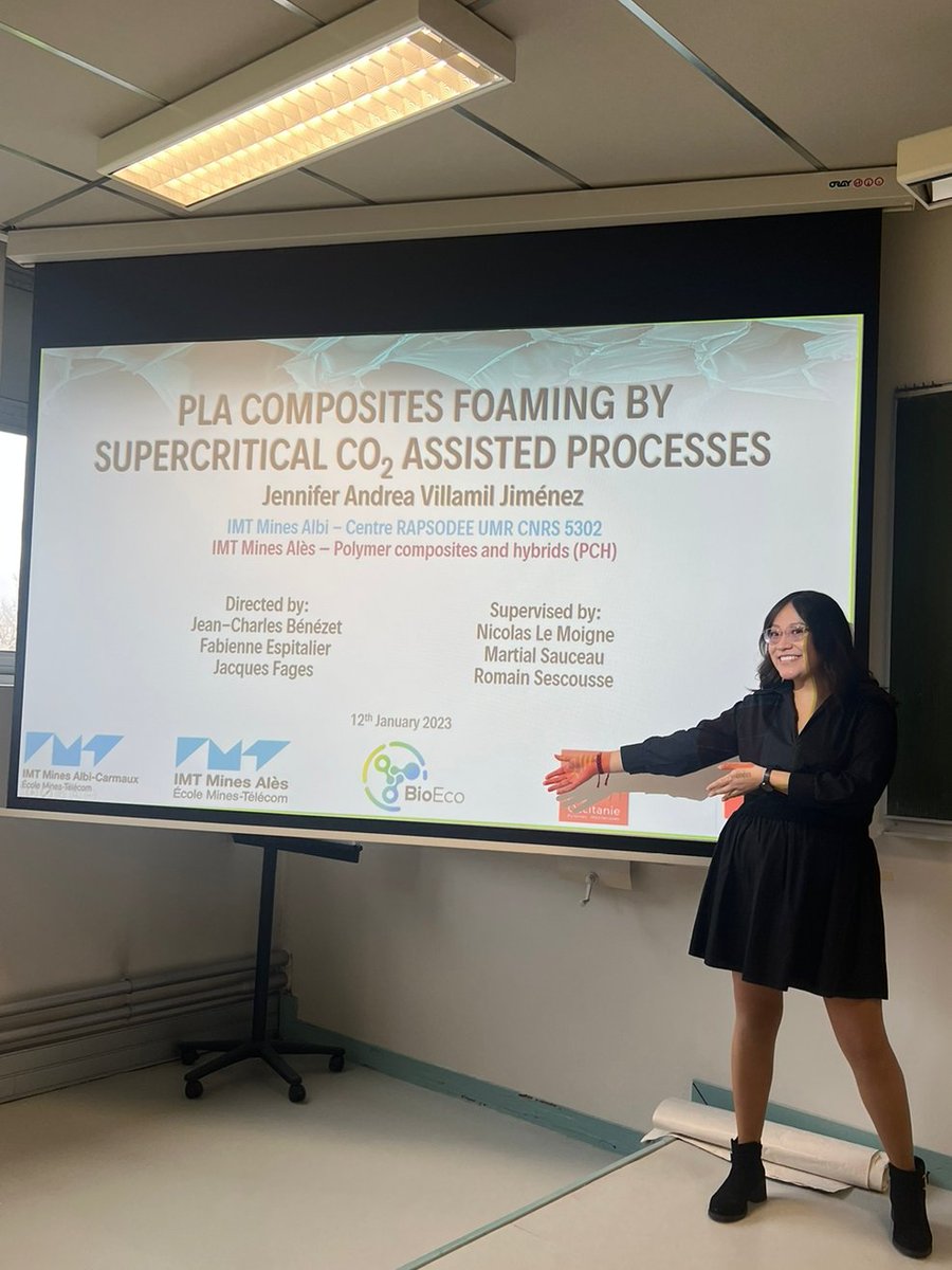 🎓Félicitations à Jennifer Villamil Jimenez <a href="/Centre_RAPSODEE/">Centre RAPSODEE</a> @IMTMinesAlbi  et <a href="/IMTMinesAles/">IMT Mines Alès</a>  pour sa soutenance de thèse brillamment réalisée le 12 janvier👏