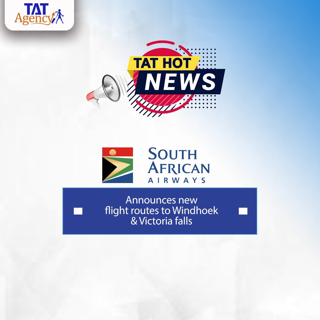 tatagencyng's tweet photo. - South African Airways launched flights to Victoria falls in Zimbabwe and Windhoek in Nambia.
.
#travelnews #travelupdates #covid #flightdetective #boardingarea #tourism #flight #travelling #southafrica #Monday #NewWeek https://t.co/VwOOF5DNAN