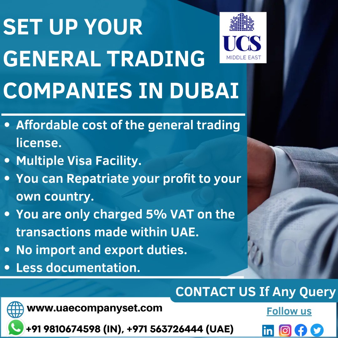 uaecompanyset's tweet photo. Set up Your General Trading Companies In Dubai
.
https://t.co/ikKzd4KAuL
.
#trading #multiplevisa #transactions #noimport #exportduties #trade #license #companiesinuae #uaecompanyset #dubai #visa #uae #visadubai #business #startupduba #dubaistartup #TRADINGTIPS https://t.co/7VDfF3U8G7