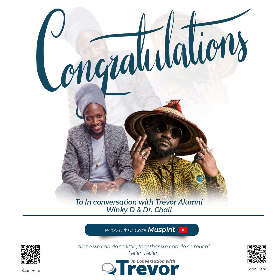 TrevorNcube's tweet photo. Congratulations to ICWT Alumni @winkydonline and @itsdrchaii on their beautiful #MUSPIRIT collaboration. Deep lyrics, tuneful and rhythmic instrumentation. 💃🏿🕺🏿💃🏿🕺🏿 https://t.co/ASj4knm6hy