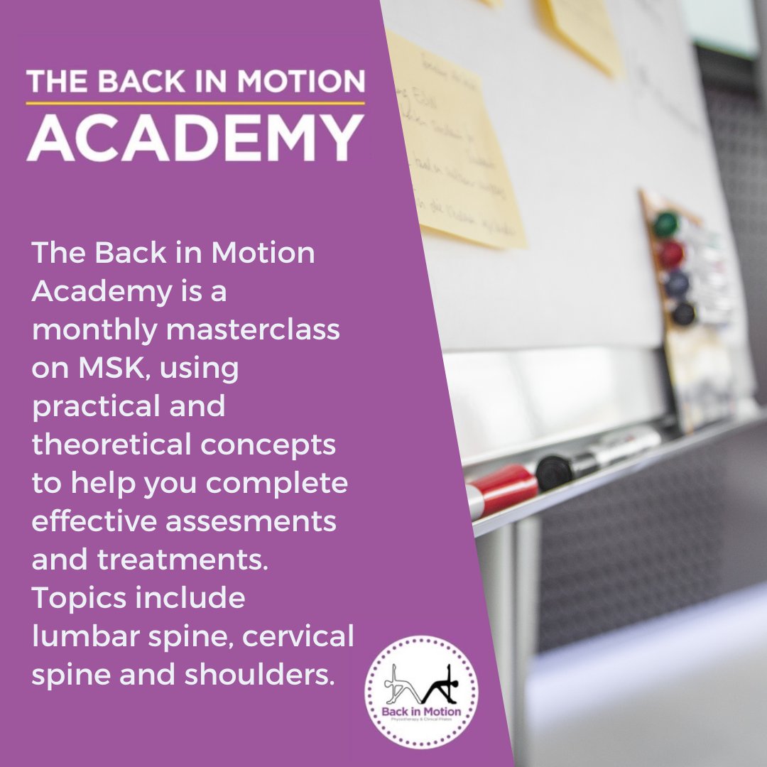 backinmotionuk's tweet photo. If you're a physio student or recent graduate in the East Anglia area, sign up to one (or all) of our Back in Motion Academy Masterclasses! We will be offering theoretical knowledge alongside practical experience, giving you the tools to succeed in MSK https://t.co/dSGCyAlGIl