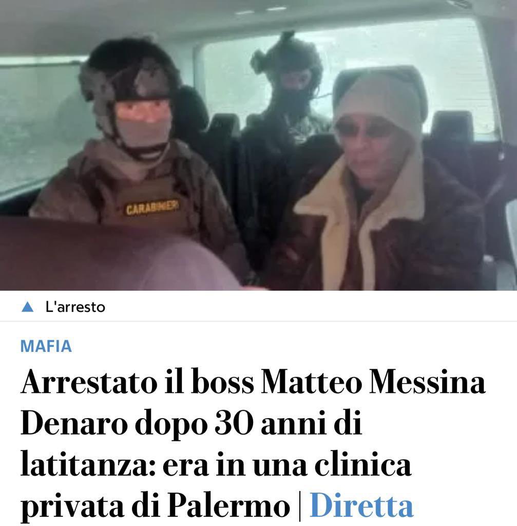 CislNazionale's tweet photo. #LuigiSbarra: “L’arresto di Matteo #MessinaDenaro è un grande successo per lo Stato.Complimenti alle forze dell’ordine e agli inquirenti. La lotta alla mafia resta una priorità per tutto il Paese perchè senza legalità non c’è libertà,lavoro,crescita sociale, economica, culturale” https://t.co/xsb3tYt2Fi