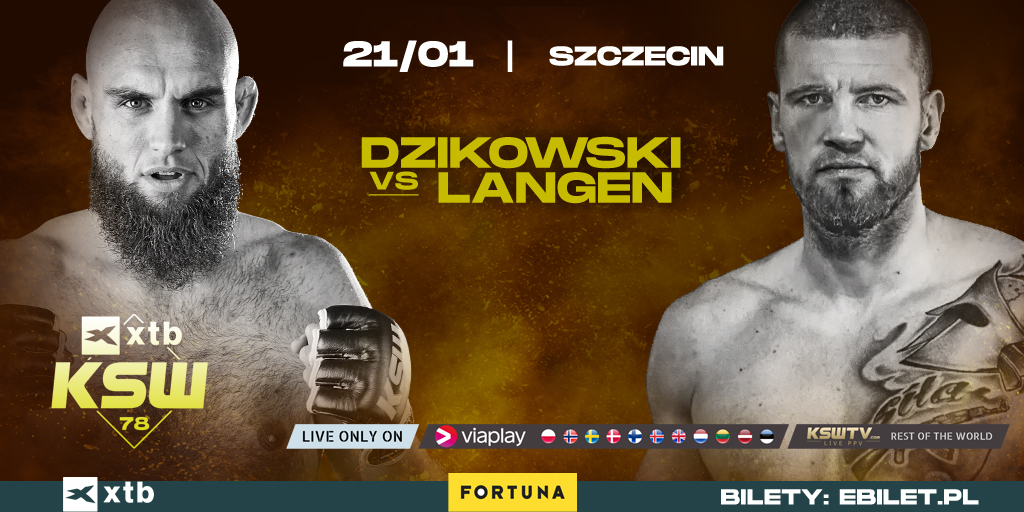 𝐋𝐚𝐭𝐞 𝐜𝐡𝐚𝐧𝐠𝐞! 💥

🇵🇱 Borys Dzikowski will now face 🇩🇪 Andre Langen this Saturday at XTB #KSW78! 

January 21 | KSWTV | Viaplay