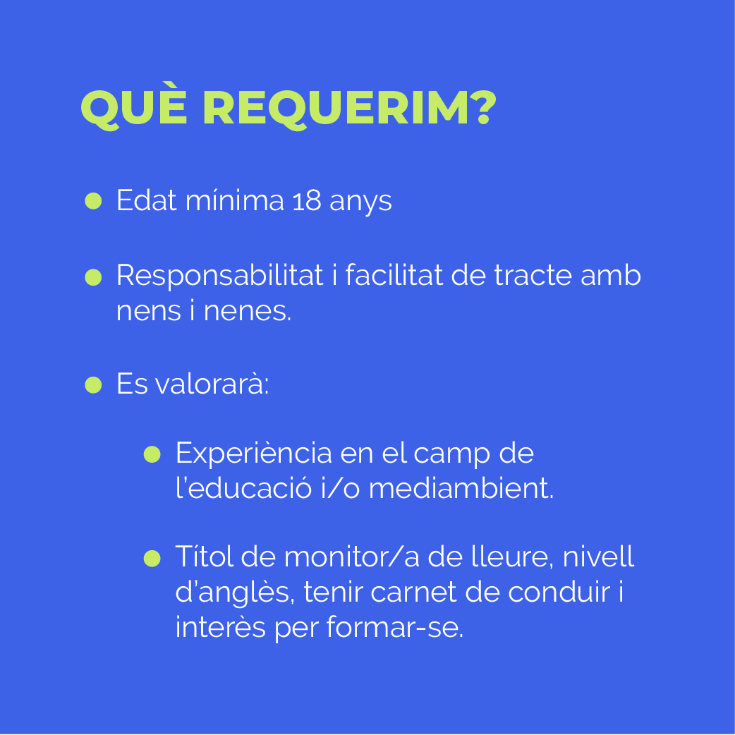 Edulonia's tweet image. Busquem monitors/es! T'agraden els nens i nenes i vols treballar de monitor/a de lleure? Inscriu-te a l'oferta de feina aquí: rb.gy/8hhzn2