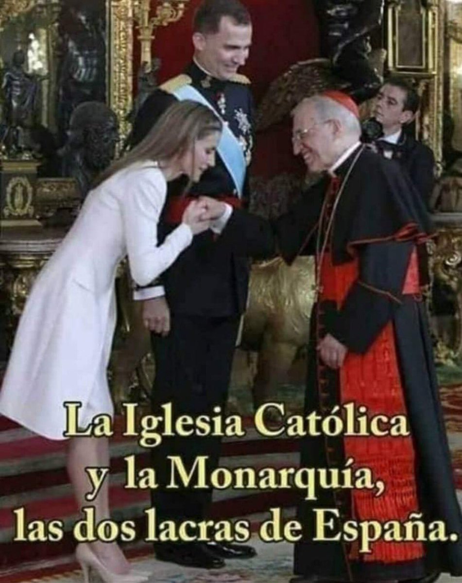 MiercolesRepu15's tweet photo. La Iglesia y la monarquía son las dos instituciones auspiciadas por el fascismo golpista en España...#ElFascistaEsGolpista https://t.co/SuIMV4XOKj