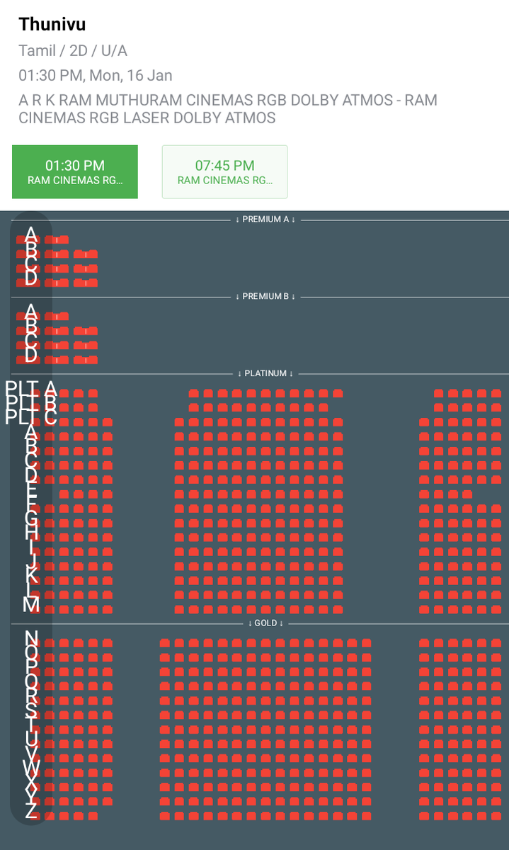 i_RA_Anand's tweet photo. #Thunivu - Day 6, Monday #Afternoon Show Status in #NellaiCity 🔥
8/8 Full
#Ram - Full
#Muthuram - Full
#SriRathna - Full
#Bombay - Full
#Senthivel - Full
#Alangar - Full
#PSS Screen 2 & 4- Full
#ThunivuPongal
@RamCinemas @AlangarCinemas @Bombaycineoffl @Sri_Senthilvel https://t.co/NrXZS7V3WB