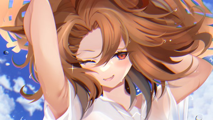 私魔女のキキ!そしてこっちは、先日うまゆるでタキオンのおでこが初出して話題になったので便乗しようと思ったけれど
「髪型がキングにしかみえない」って言われて泣く泣く没にした水着タキオンの絵(一部)です 