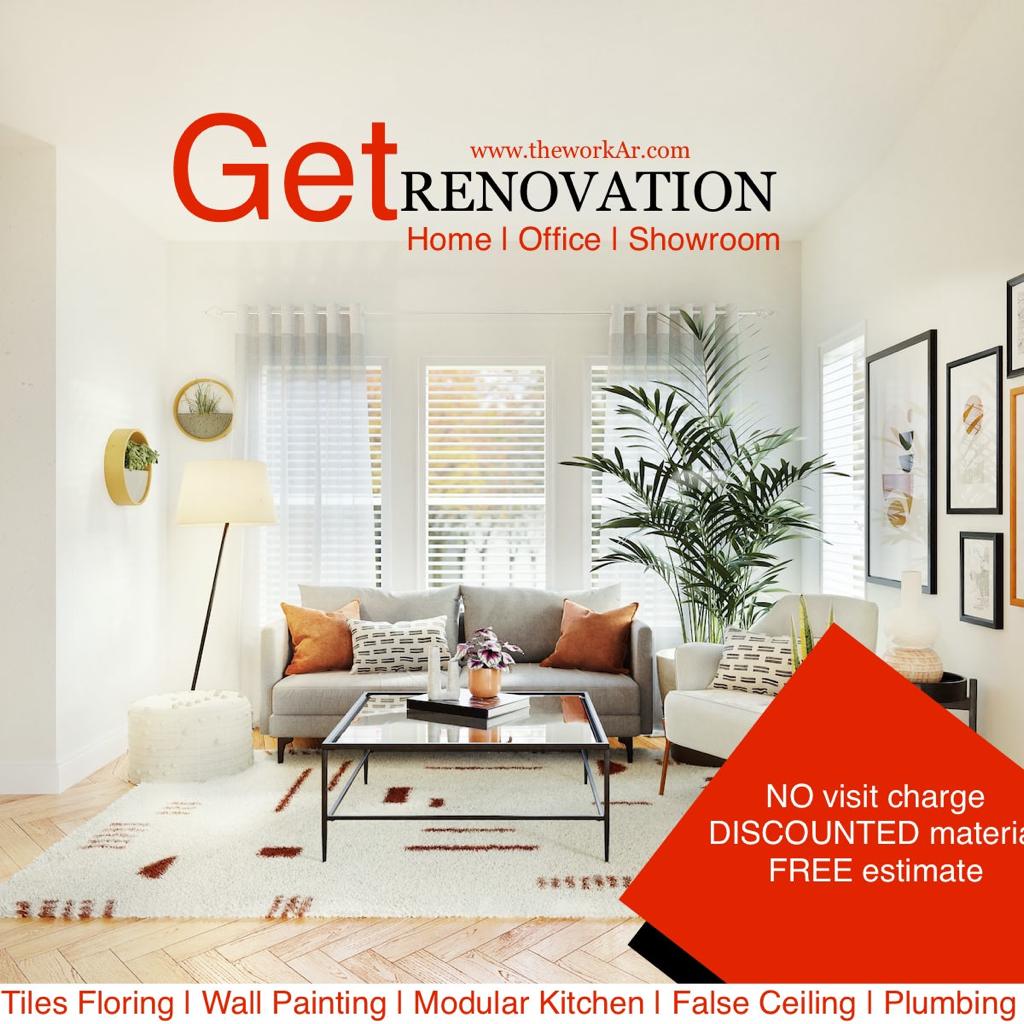 the_workar's tweet photo. Small Budget House renovation Service in Delhi, home improvement,home remodeling, Kitchen renovation,house transformation,bathroom renovation service
Best Prices at Home Renovation Servic,CarpentryService #interiors #renovations #plumbing #whitewash #modularkitchen #falseceiling https://t.co/G7miGB8yIb