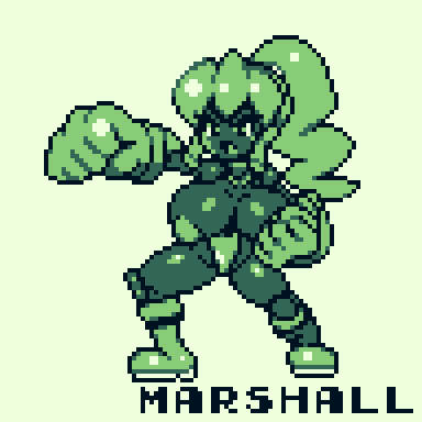 「GB&amp;GBC風ドット絵 マーシャル 」|湯村きの 🔞のイラスト