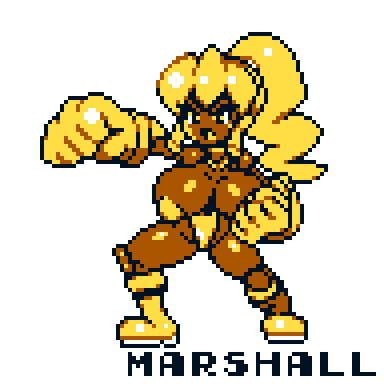 「GB&amp;GBC風ドット絵 マーシャル 」|湯村きの 🔞のイラスト
