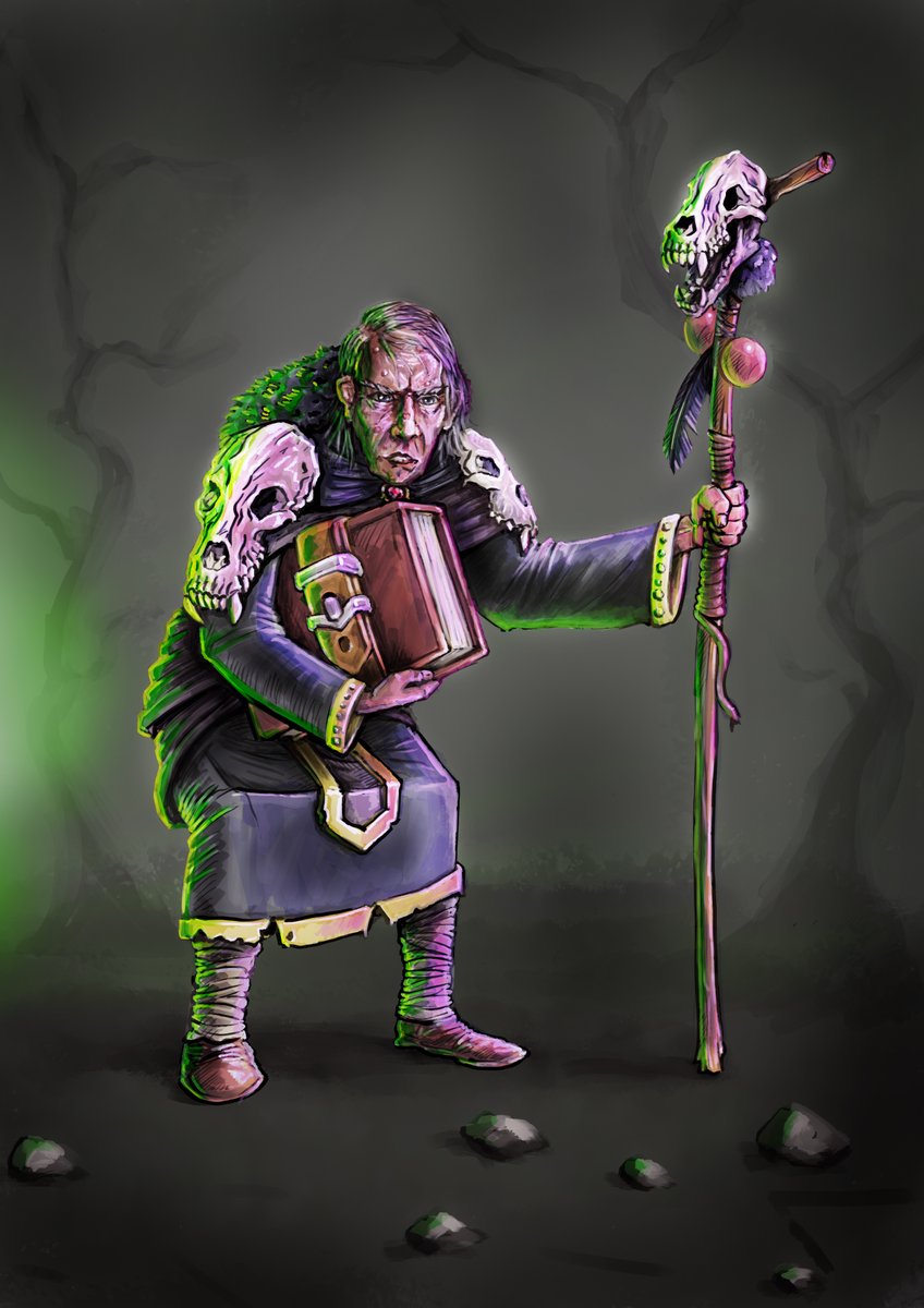 Neacail's tweet photo. I kicked off the new year with a commision of a character for D&amp;D a 'Warlock Cleric' which was an interesting start, you can watch the livestream here: https://t.co/pomkOAu8LM
I'll try to remain a bit more active this year and focus on vids that are a bit more interesting. Cheers https://t.co/BDYiDNmxMf