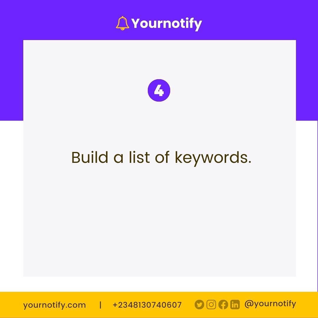yournotify's tweet image. You can use keyword research to create content that is more likely to rank well in search engine results. 

I hope the tips shared for doing keyword research was helpful.

.
.
.

#keywords #KeywordSOME #KeywordSuggestion #keywordsigns #keywordstrategies #KeywordStuffing