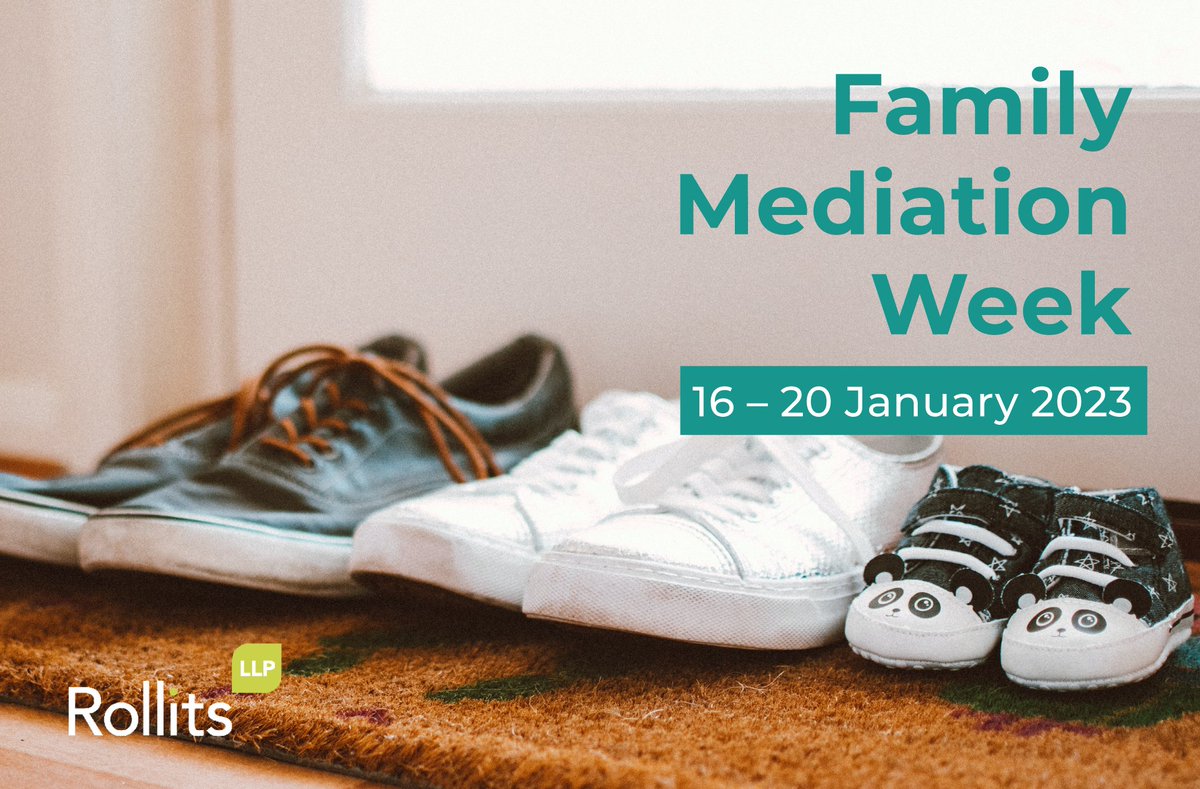 RollitsFamily's tweet photo. Today marks the start of #FamilyMediationWeek.

Family Mediation Week is an awareness raising campaign organised by the Family Mediators Association to highlight the benefits of family mediation to separating couples in order to encourage them to consider this as a way forward. https://t.co/6NZP5LTSqg
