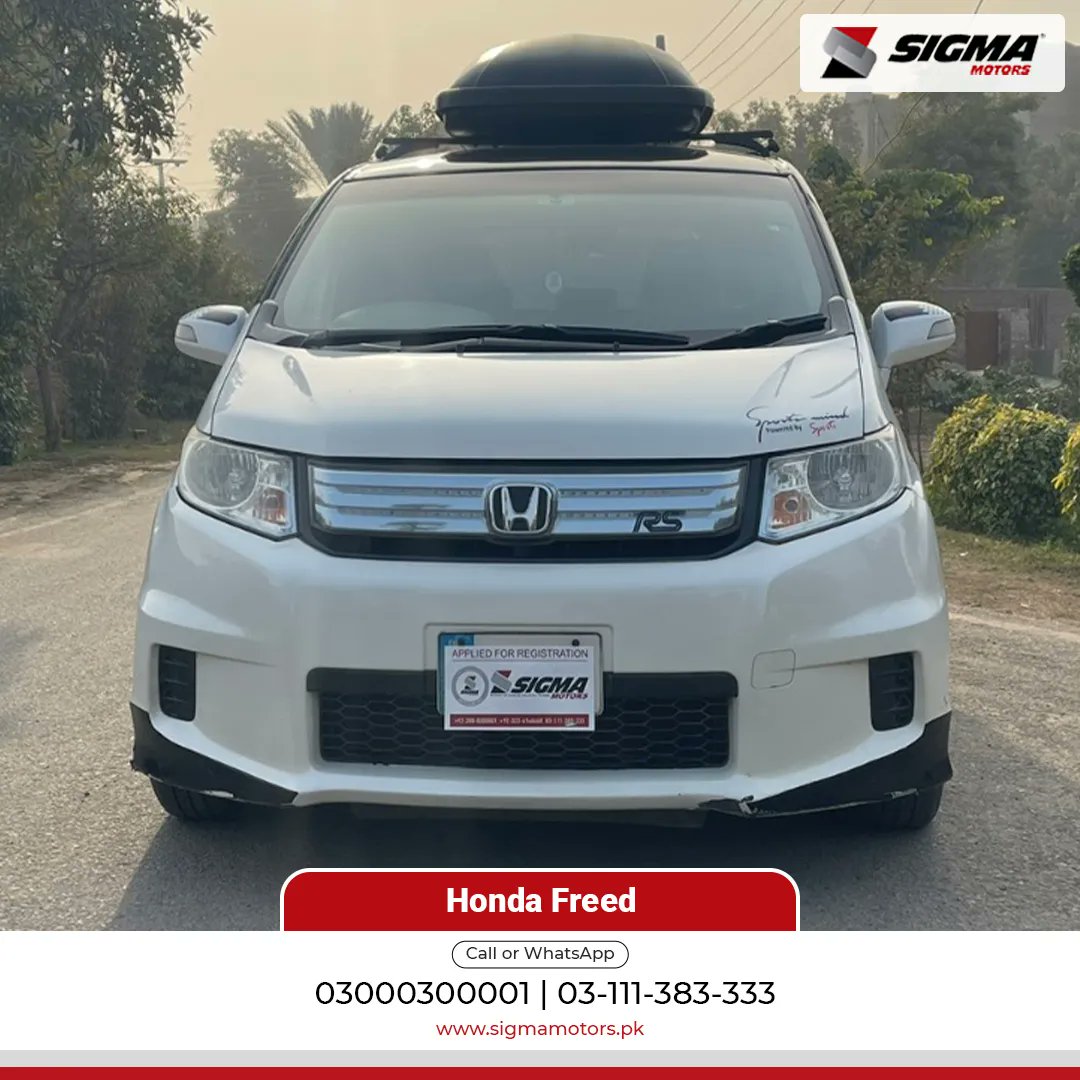 Sigma_Motors's tweet photo. Honda Freed Spike Hybrid Sports
Mode Year 2013
Import Year 2018
Registered 2019
Bumper to bumper original 
Auction Sheet 4 Grade Verified
Pearl White Color
RS 16” Alloys
And Much More.
sigmamotorslahore #HondaFreedSpikeHybridSports #Honda #Freed #Spike #Hybrid #Sports https://t.co/zGSRwf1V5s