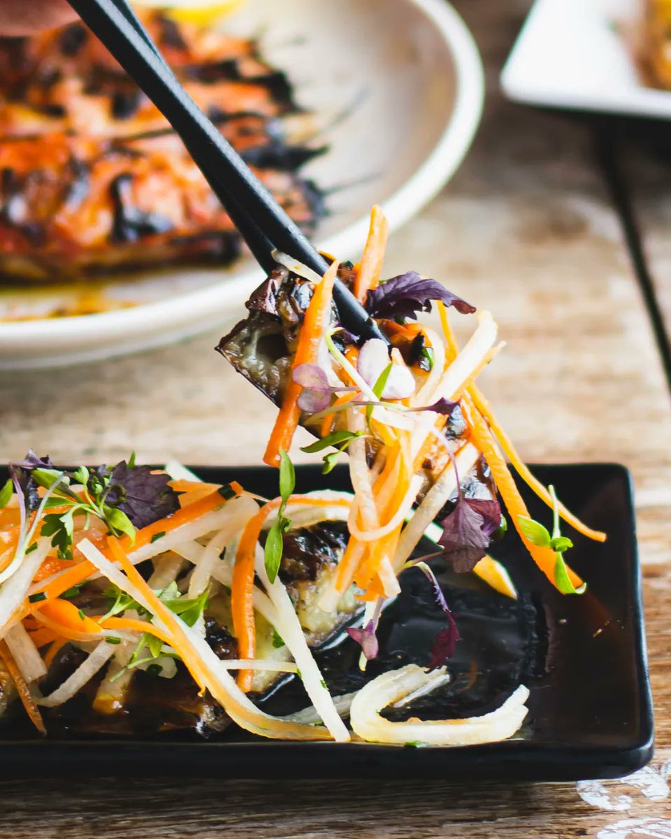 Start your week the 7LG way, and tuck into our amazing Nasu Dengaku - consisting of chargrilled aubergine, den miso and yuzu pickled slaw, it's the perfect pick me up this veganuary 🙌 #veganuary2023