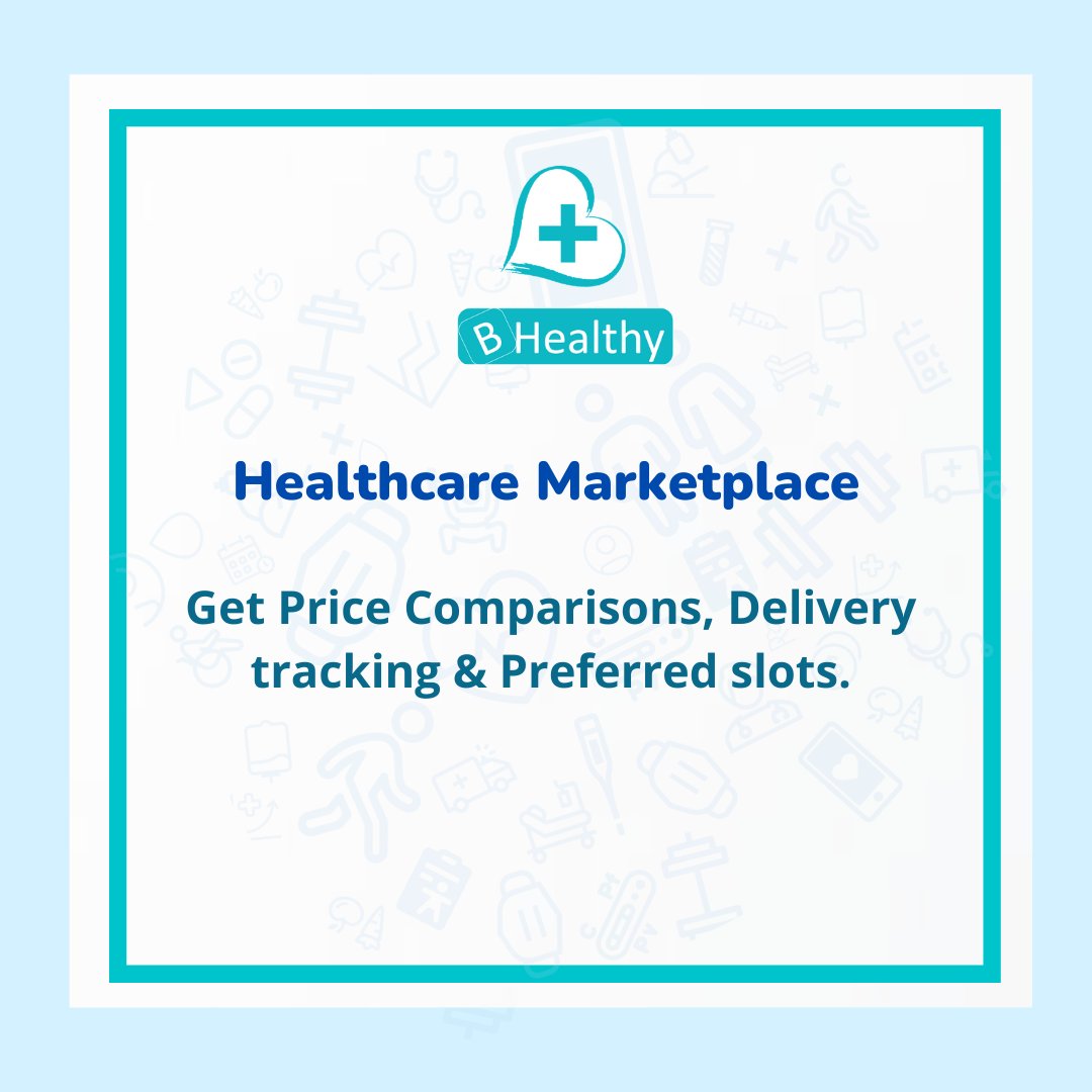 WHealthyfy's tweet photo. You can now compare prices, monitor your deliveries, and check for the desired slots all in one spot at BHealthy.
#WHealthyfy #BHealthy #HealthcareMarketplace #healthcareservices #wellness #goodhealth #preventivecare #DeliveryTracking #ComparePrices #medicine https://t.co/BP7FH6mLjS