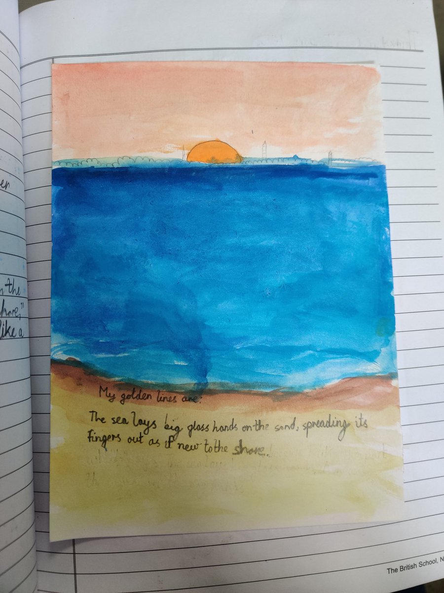 Year4T's tweet photo. #inspired
Students get their inspiration from "The Sea's Hand" by George Szirtes which led them to explore the genre of Free Verse. @TBS_Delhi
@TracyTyndale @_aditigandhi_ @imdeepika @VandanaVanagar @Chitra122 https://t.co/7RGi4BuMqX