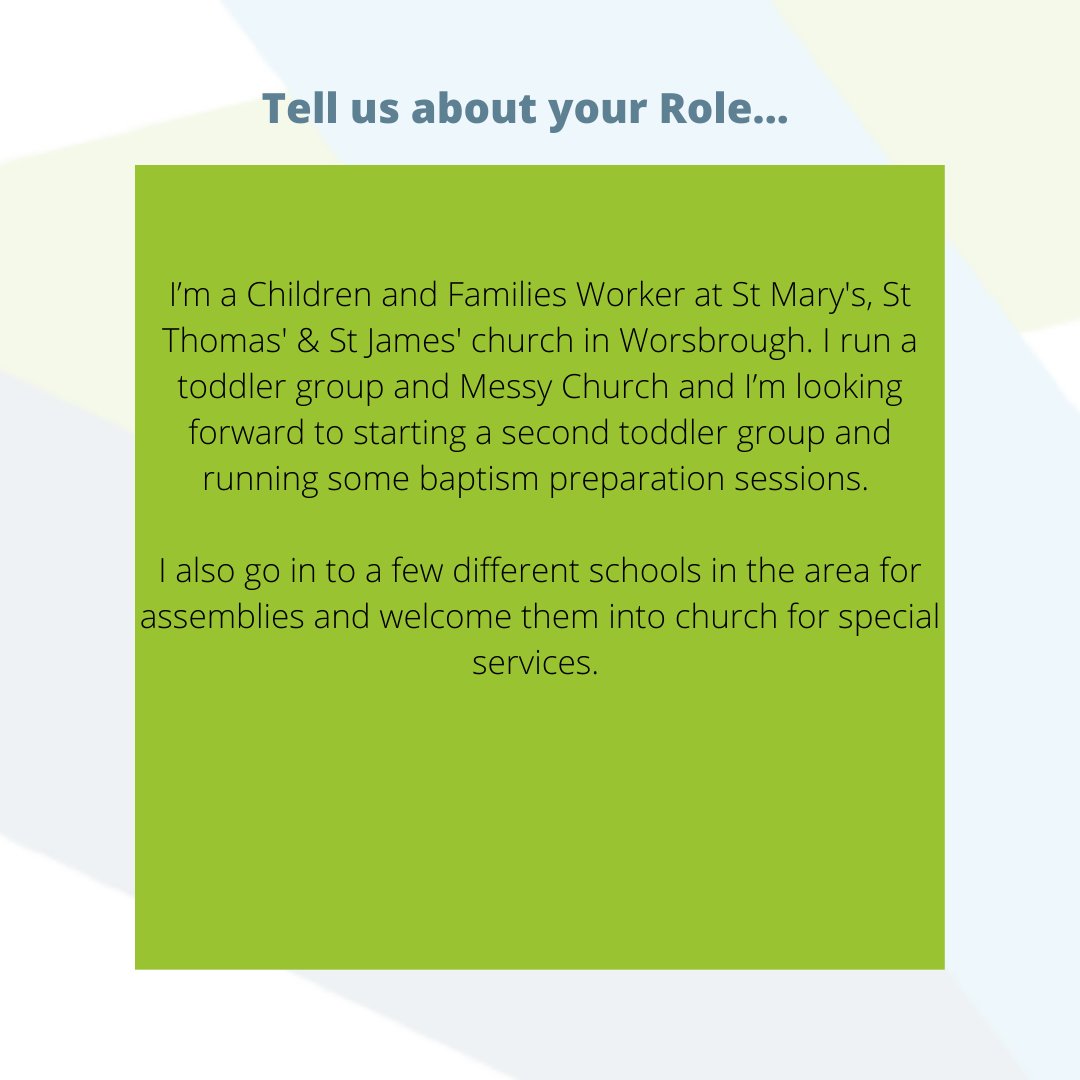 CentenaryProj's tweet image. Time to catch up with Elise, CP's Children &amp;amp; Families worker over at St Mary's, St Thomas' &amp;amp; St James' in Worsbrough