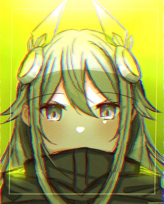 #みんなのイラストで12色相環合作にて黄緑担当させて頂きました〜!素敵な合作に参加させて頂きありがとうございました! 