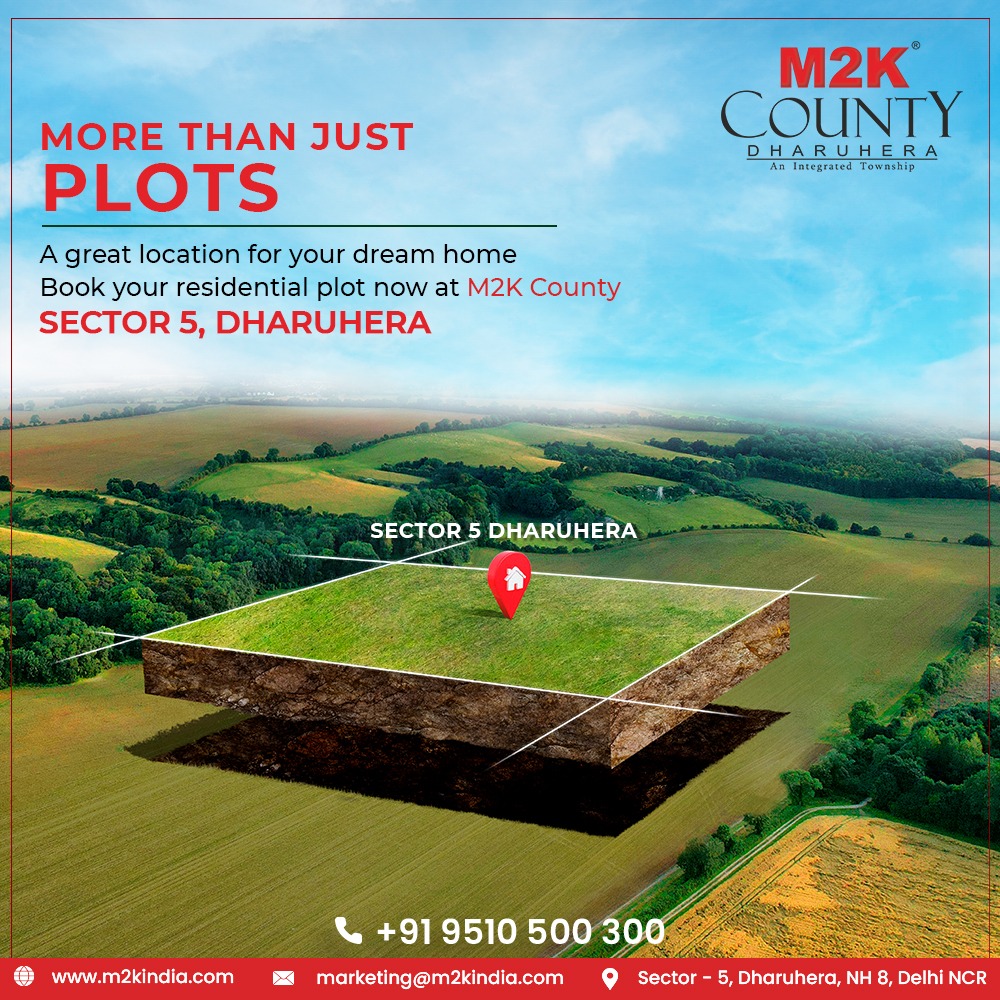 Get premium residential plots for you and your family.
Book your plots without any hassle at 9510500300 or marketing@m2kindia.com
#M2K #gurgaon #delhi #residential #m2kgroup #housing #m2kcounty #affordablehomes #RERA #affordableplots #Dharuhera #residentialproperty #NarendraModi