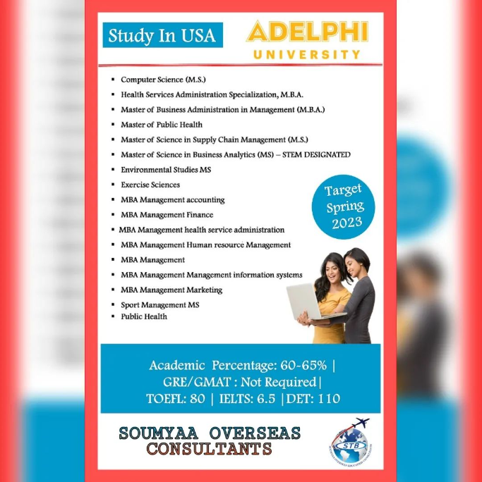 OverseasSoumya's tweet image. #adelphiuniversity #usa #usauniversities #studyinusa #studyabroad