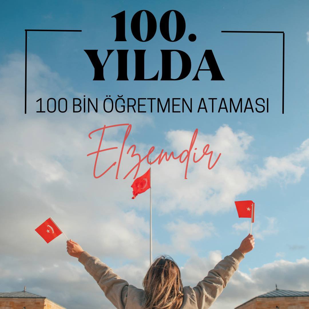 sosyalci_biri's tweet photo. Eğitimde Türkiye Yüzyılı adı altında devletimizden 100 üncü yıla 100 bin öğretmen ataması talep ediyoruz. Yeni nesil donanımlı öğretmenlerle eğitim sistemimiz çağ atlayacaktır.
@RTErdogan @fahrettinaltun @ikalin1 @tcmeb @CBegitimogretim 
#Mecliste100BinÖğretmen https://t.co/mNyiTJCbrL