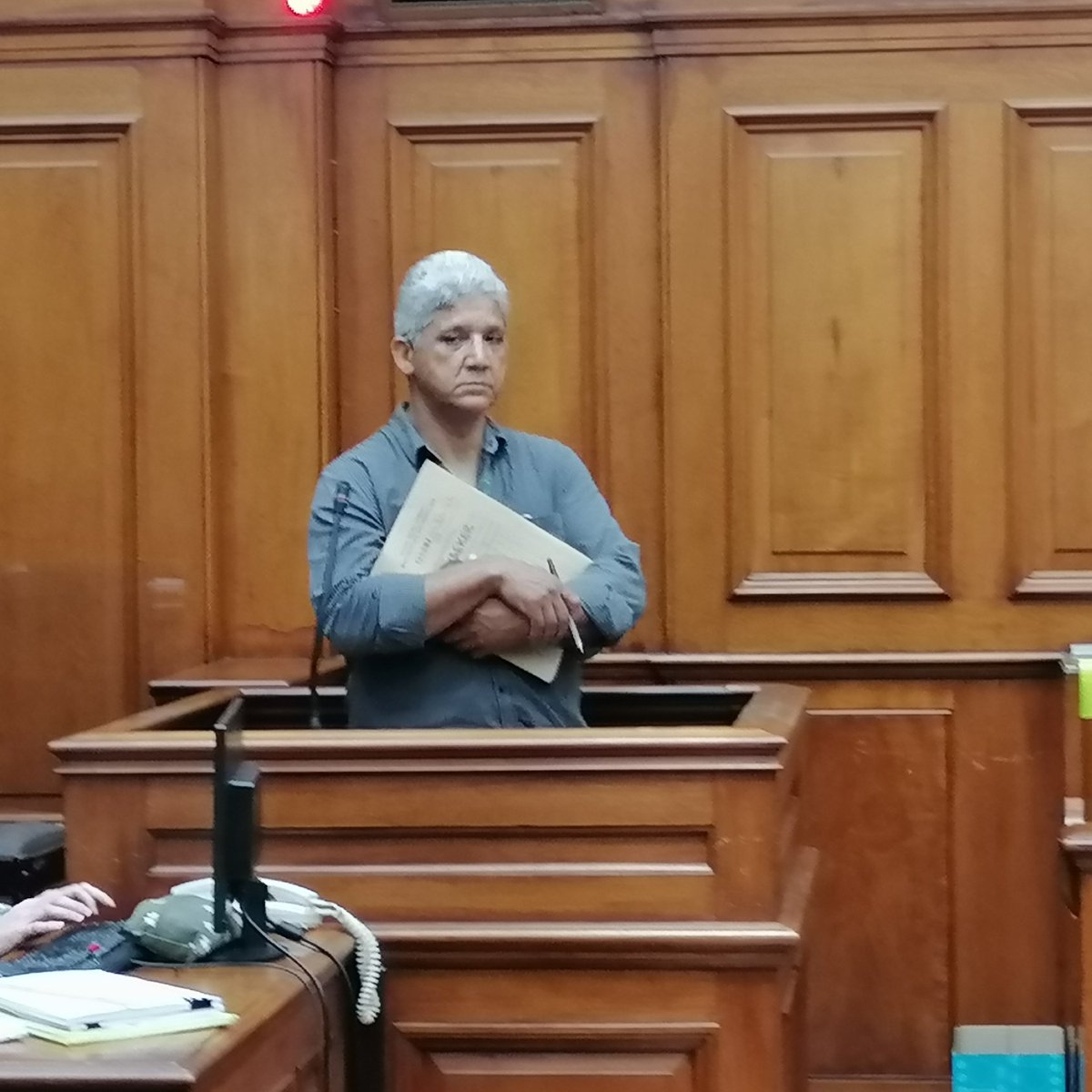 ChevonBooysen's tweet photo. Probation officer, Freddy Wakefield, has testified that convicted Pangkaeker poses a high risk of reoffending if he is not handed a lengthy sentence. Wakefield is testifying in sentencing proceedings @CapeTimesSA @IOL https://t.co/Atx92AjQ6T
