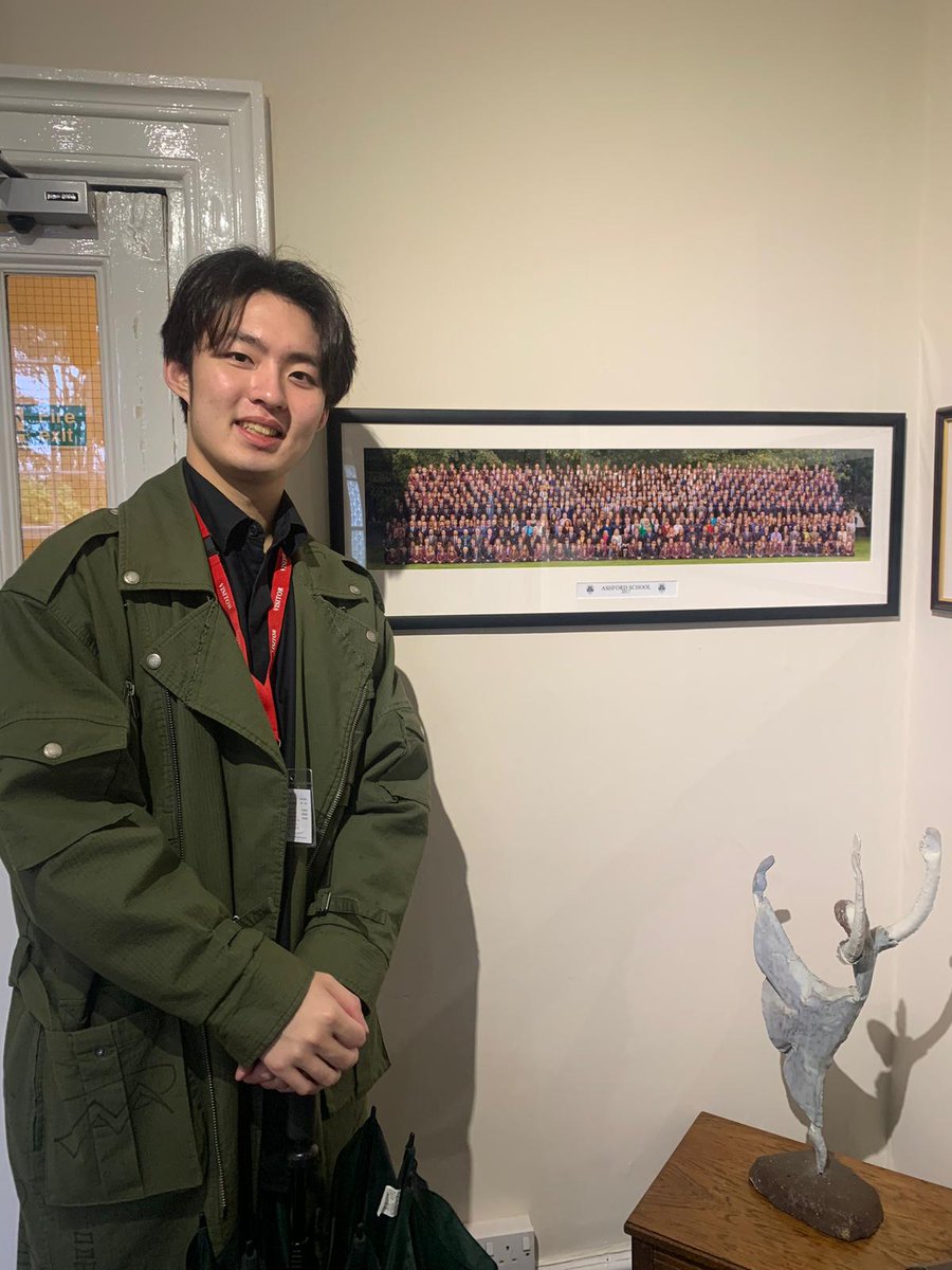 AshfordAlumni's tweet photo. It was wonderful to meet with Kevin Lu (Franklins/Alfred, 2021) last week &amp; to tour around the Senior School together. 

He caught up with his Form Tutor Miss Martin, his EAL teachers Ms Barber, Mr Munteanu &amp; Miss Dores, &amp; with Mr Kendall his Business Teacher! https://t.co/BRoXZ8DOXr