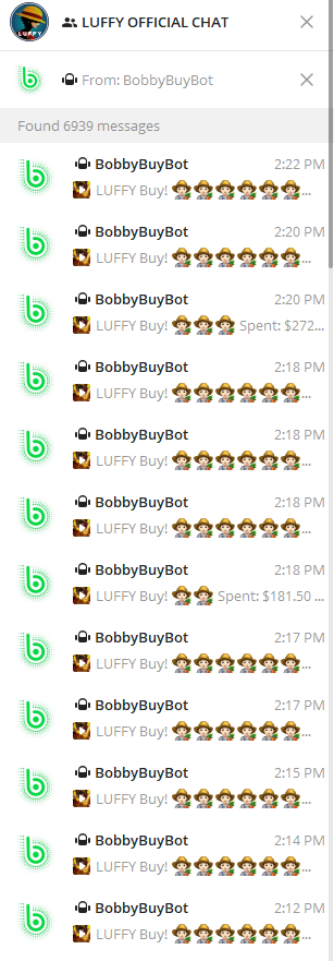 @gate_io Dex is picking up to. 

An average of 1 buy/minute haha

 When we say patience, is not nonsense just to pass the time, we mean it. 

Luffy Swap coming, btw 

#LuffySwap #LuffyToken