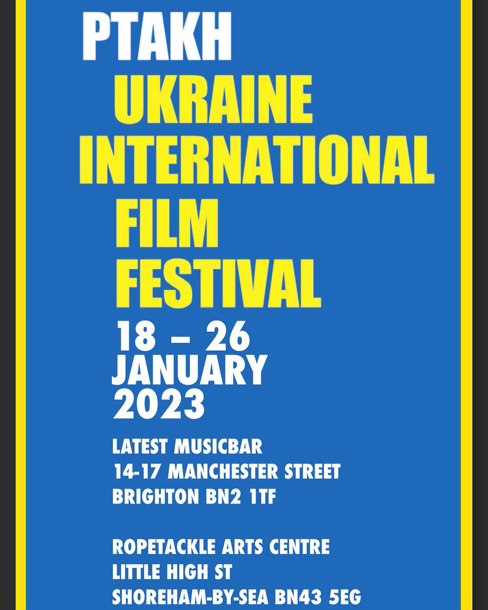 BrightonSwimSch's tweet photo. UA Film Festival coming to Brighton 🎥🍿

18th -  26th January 2023.

https://t.co/WKuukR6jdp https://t.co/IrCeY3wQhC