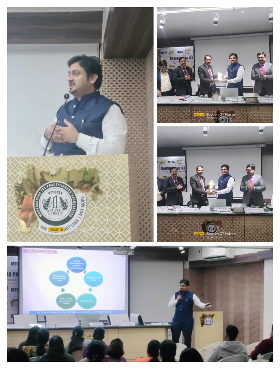 MunotSwapnil's tweet photo. Absolute #pleasure to take session on GST at MTPA for upcoming - 

🔹 #practitioners 
🔹 #professionals  
🔹 #students https://t.co/1i4B38OjfE