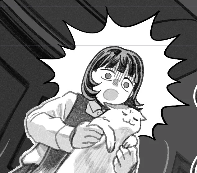 『猫を拾った話。』95話更新です。
#ねこひろ 
@HupeleMiyarisan

「長い猫」
https://t.co/EZWTLRor6W

どうぞよしなに! 