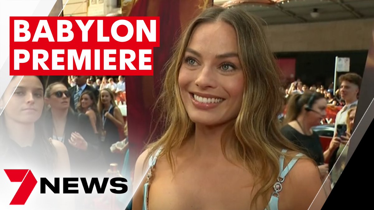 7NEWS Sydney (@7newssydney) on Twitter photo Australian actress Margot Robbie is in Sydney for the premiere of her latest movie Babylon. Written and directed by Damien Chazelle, Babylon is set in the late 1920s, early 1930s. 7NEWS’ <a href="/amberlaidler7/">Amber Laidler</a> spoke with the stars on the red carpet. youtu.be/Jd-fB2Qny3w #7NEWS Australian actress Margot Robbie is in Sydney for the premiere of her latest movie Babylon. Written and directed by Damien Chazelle, Babylon is set in the late 1920s, early 1930s. 7NEWS’ <a href="/amberlaidler7/">Amber Laidler</a> spoke with the stars on the red carpet. youtu.be/Jd-fB2Qny3w #7NEWS