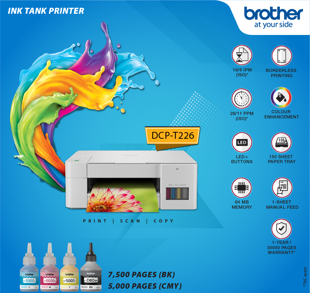 brotherindia's tweet photo. Now get the best deal and price for DCP-T226 at #RepublicDaySale #DealOfTheDay on #Amazon!
#AmazingPrinter @ #BestPricePossible!
It’s really budget printer for you! -> #BestForHomeUse #BestHomePrinter !
**** For Purchase Visit - https://t.co/qni4nv2flg *****
#BrotherIndia https://t.co/gW6ykQMw4r