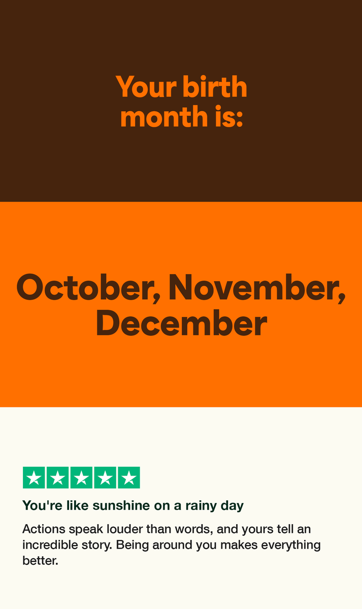 Click on your birth month to find a surprise #BlueMonday